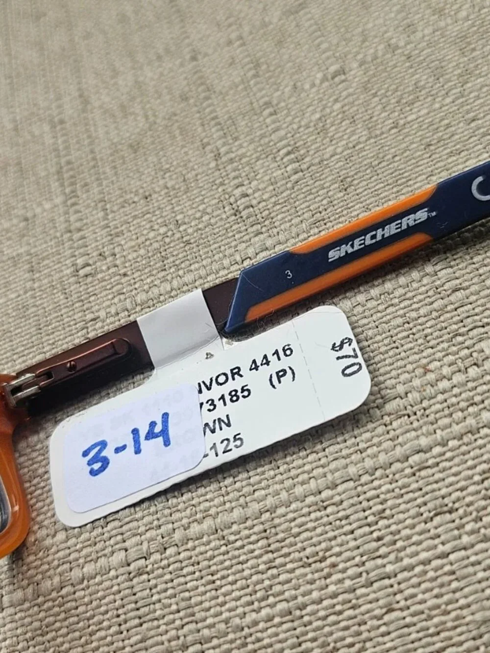 Sketchers Kid Youth Eyeglasses Frame Blue/Orange SK1110 NVOR Eyewear Glasses NWT